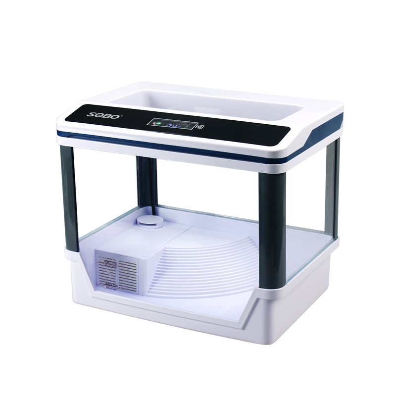 MINI Glass Aquarium Terrarium turtle tank with LED light
