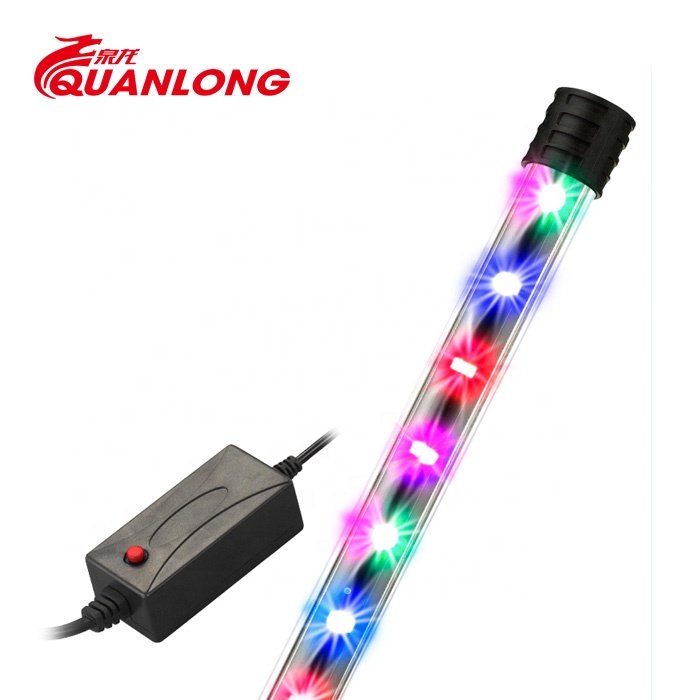 Quanlong wrgb aquarium lights T4 led lighting submersible arowana fish tank led aquarium light