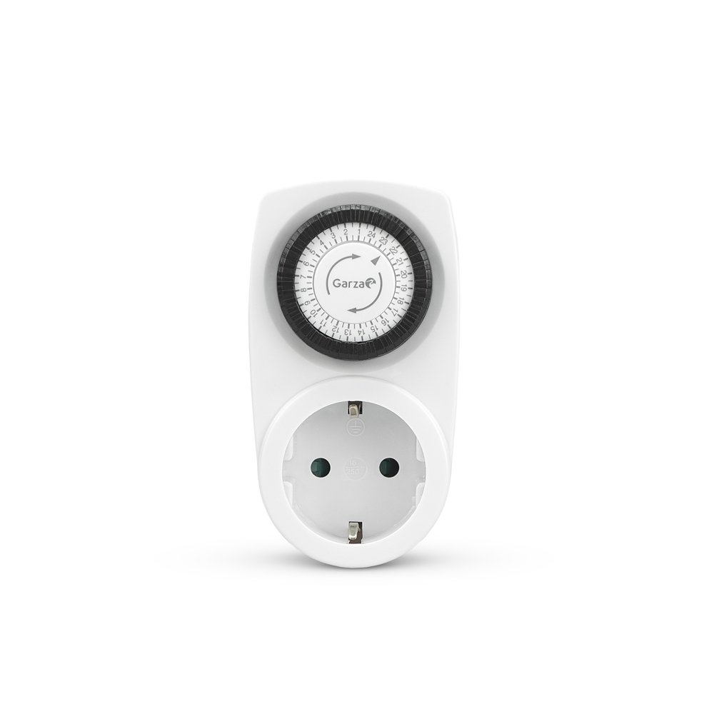 Garza Brand Functionality Portable 2Pcs Analogue Indoor 24 Hour Analogue Timer For 1 Socket With Switch