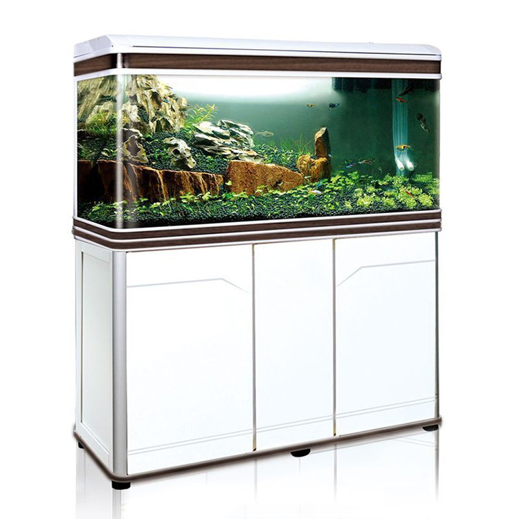 Custom Large fish tanks clear glass LED lighting arming tanks complete filtration system aquarium
