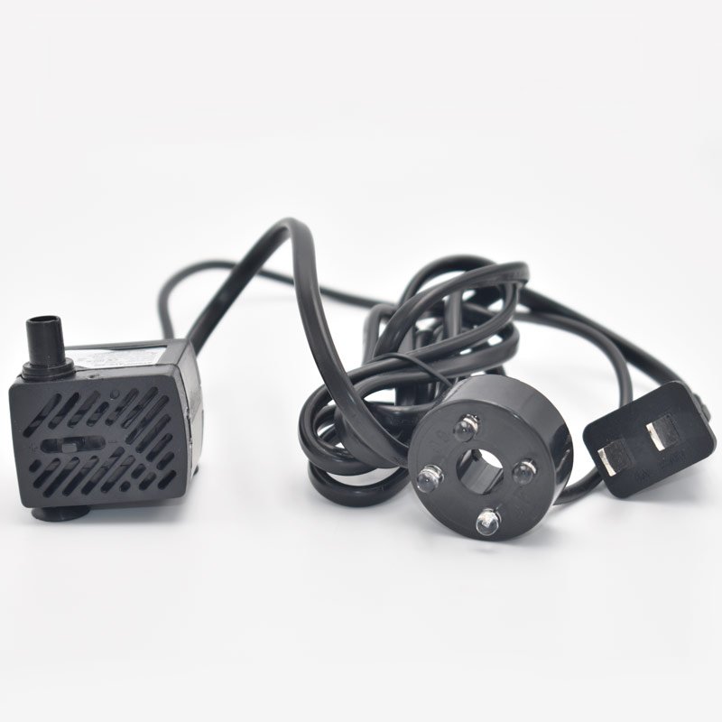 Factory Produce Low Noise Small Portable Electric Water Pump, Small Water Booster Pump with LED Lights