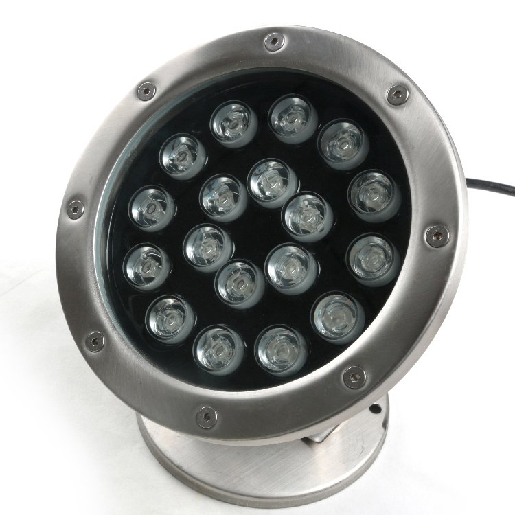 IP68 waterproof 12 volt 18W rgb led underwater light for swimming pool fountain aquarium fish tank pond