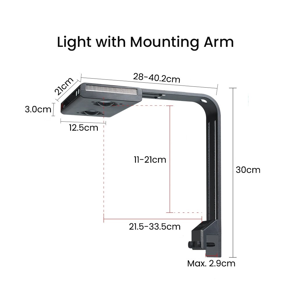 Noo-Psyche K7 Pro V3 140W Full Spectrum WiFi Sunrise Sunset Programmable Saltwater Aquarium LED Light for Marine Reef Fish Tank