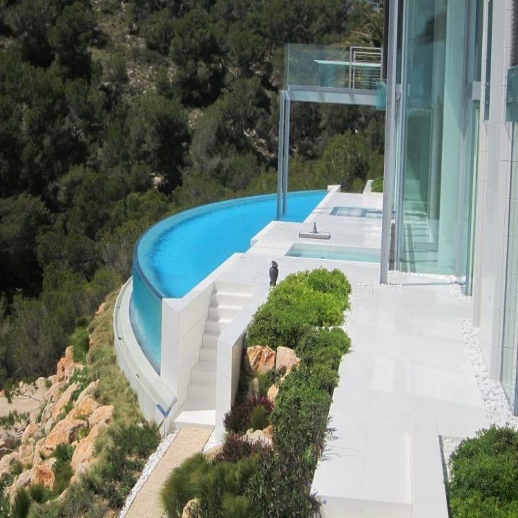Custom Mini Acrylic Pool Fiberglass Swimming Outdoor Acrylic BoardsFor Private Villa