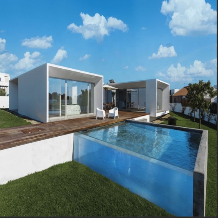 Custom Mini Acrylic Pool Fiberglass Swimming Outdoor Acrylic BoardsFor Private Villa
