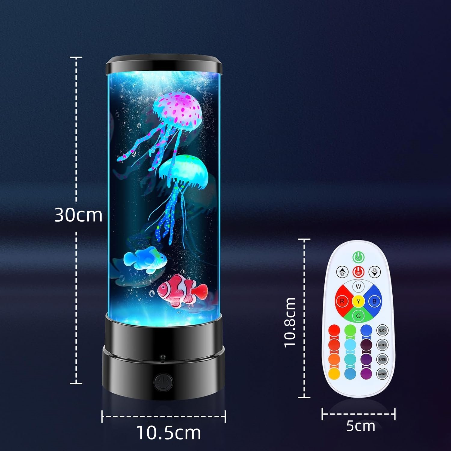 New Trend Electric Jellyfish Tank Table Lamp LED Fantasy Jellyfish Lava Lamp Mood Light Color Changing Aquarium Jellyfish Lamp