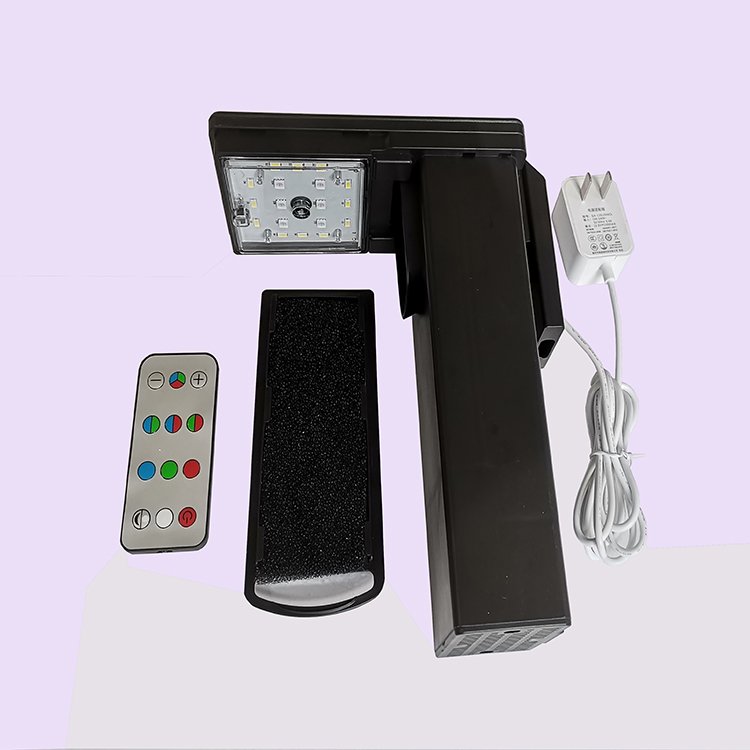 DC12V 10W touch and remote control IPX8 waterproof rating small fish tank with mains filter with light