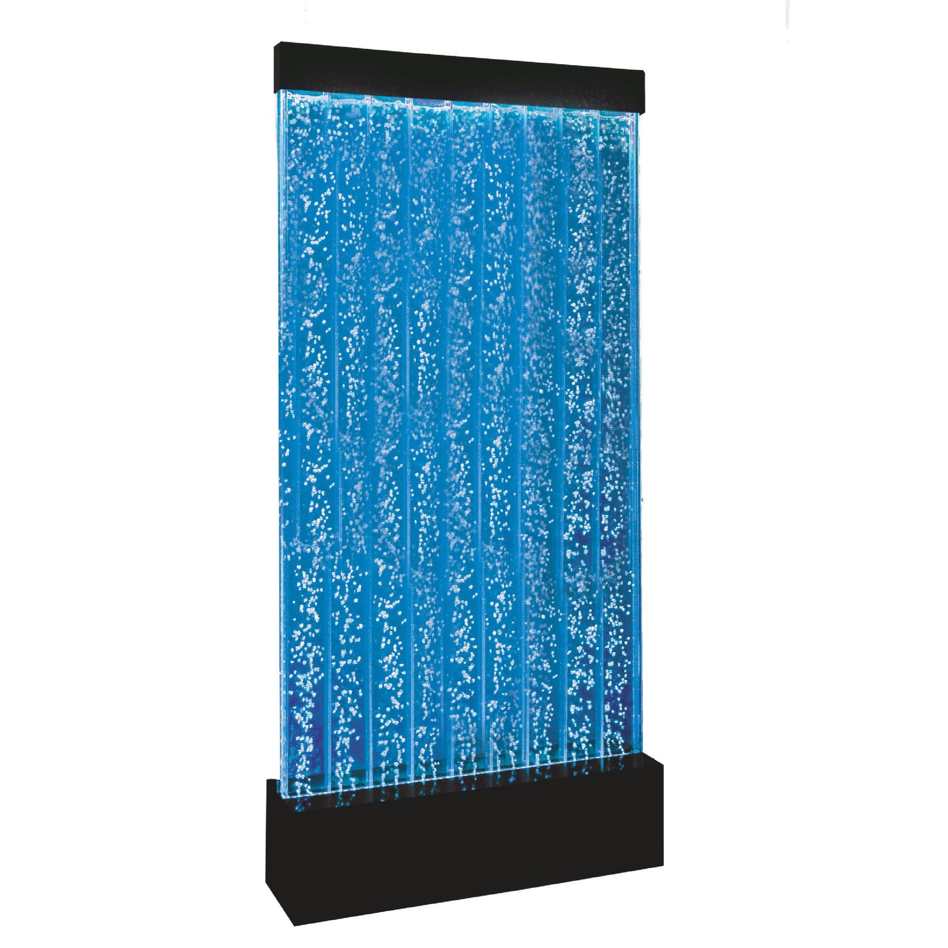 Customized Decorative Water Dance Led Aquarium Bubble Wall Fountain Acrylic Bubble Wall Water Panel Led Light Water Bubble Wall