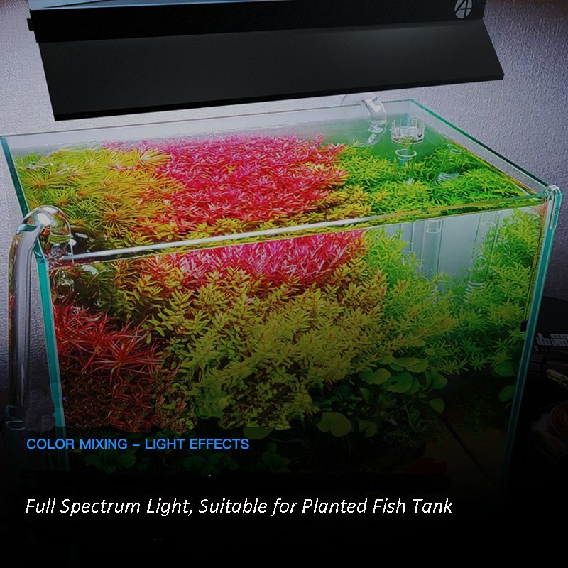 High Quality LED Aquarium Lamp Aqua P600 RGBW Full Spectrum Aquarium Grow Lights For Paludarium Aquascape