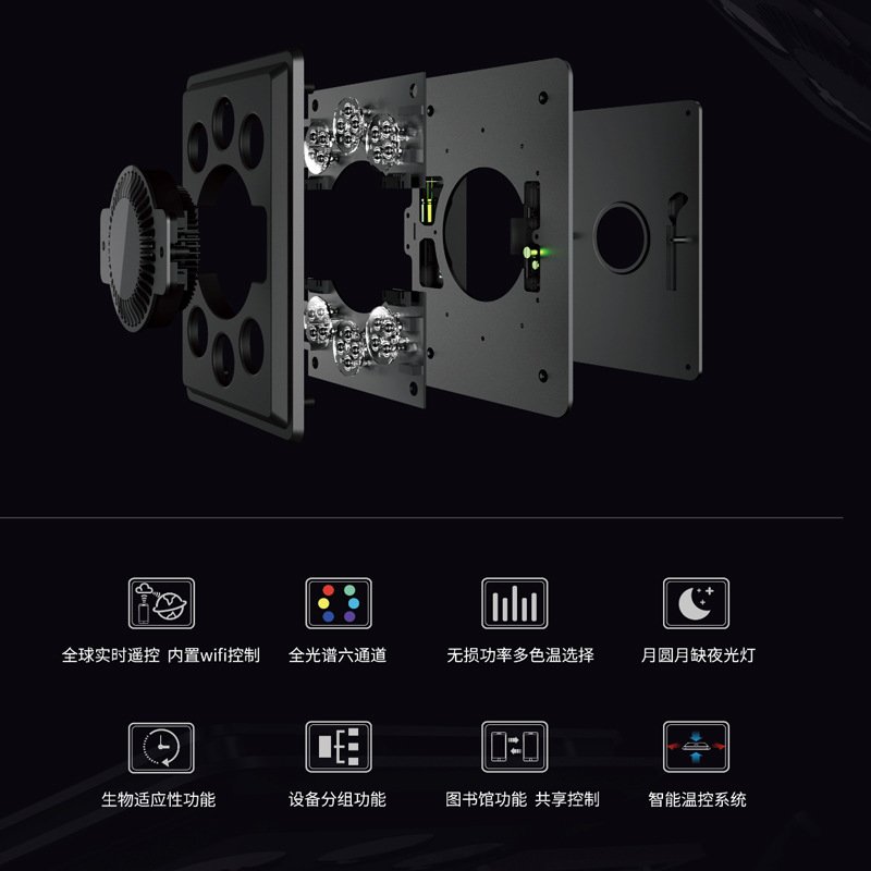 Wholesale Aquarium Light Maxspect MJ-L165 Light Marine Coral light with intelligent WIFI control