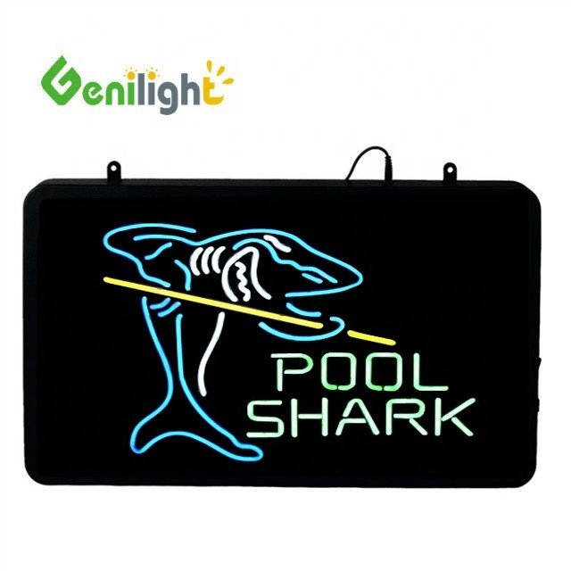 Genilight 56*33 cm best design led aquarium light neon signs for aquarium holds