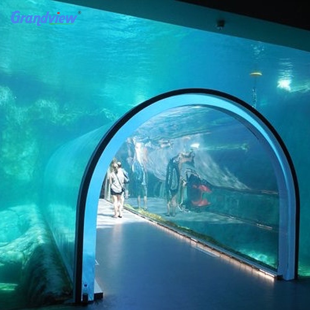 Grandview High quality transparent oceanarium PMMA aquarium acrylic tunnel sheet