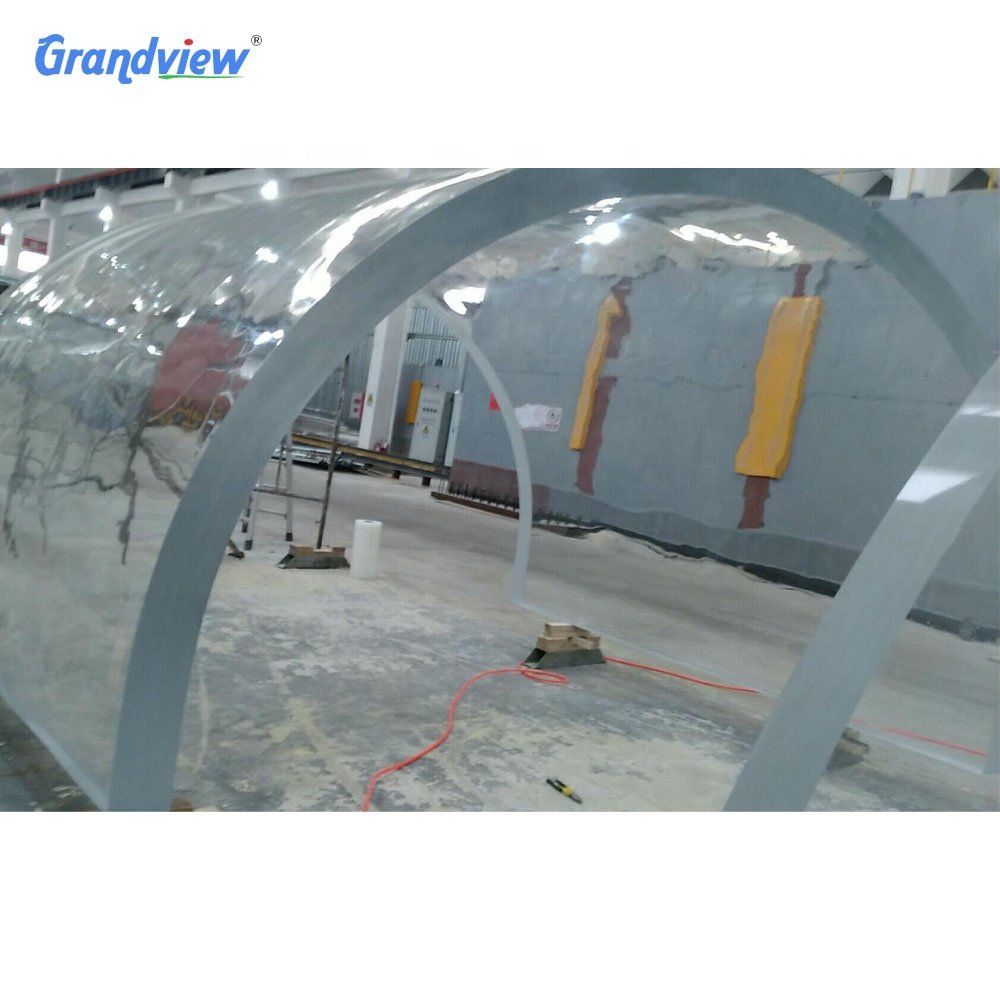 Grandview High quality transparent oceanarium PMMA aquarium acrylic tunnel sheet