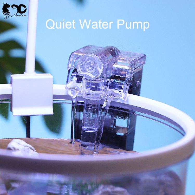 Geerduo Fish Tank Kit Desk Aquarium Set with High Brightness LED Lights and Quiet Water Pump