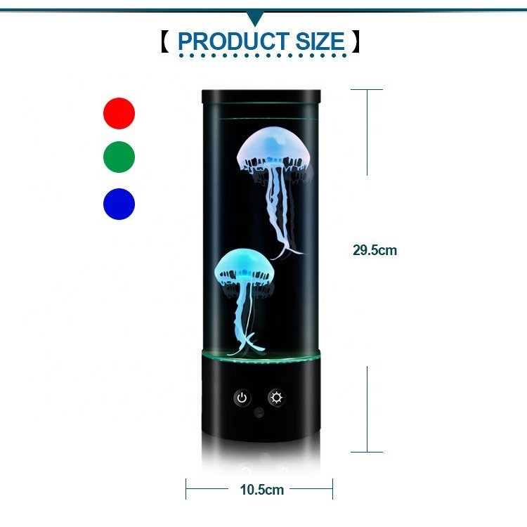 Hot sale Jellyfish Lamp 7 Color Changing Electric Round Jelly fish Aquarium Lava Lamp For Home Decor