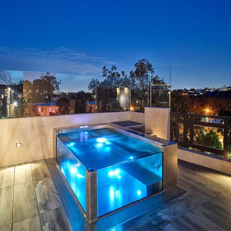 High Brightness Customizable Infinity Acrylic Pool Lateral Garden Clear Acrylic Panels