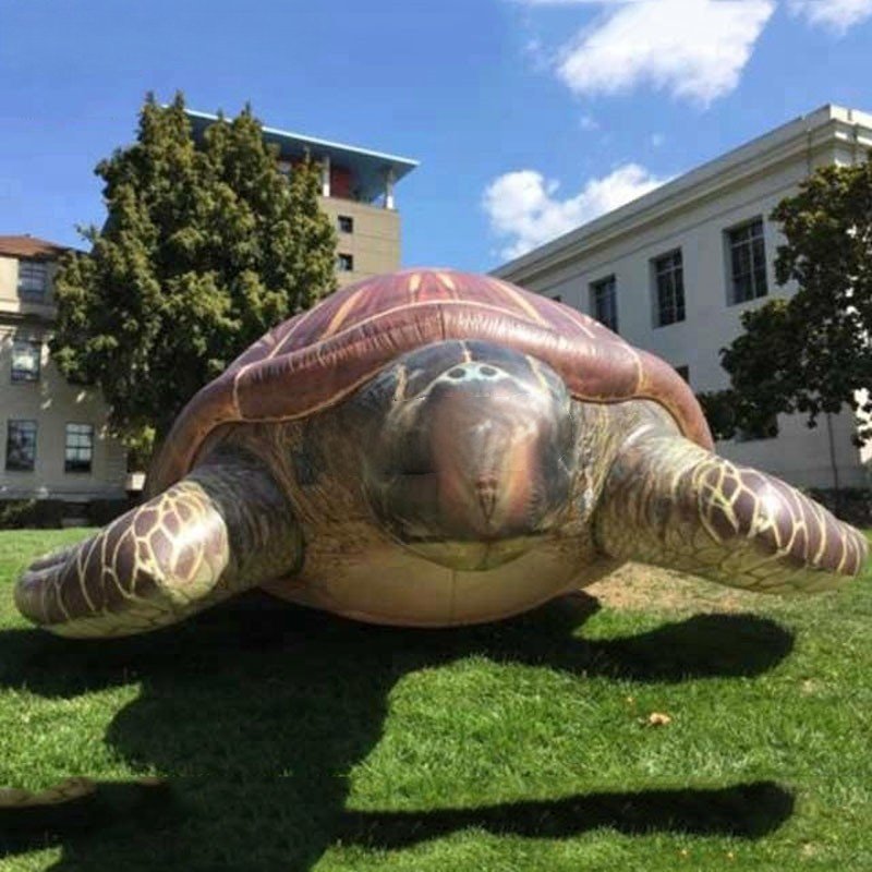 Hanging Aquarium Giant Inflatable Sea Turtle With LED Lights For Ocean Events Inflatable Sea Animals Simulation