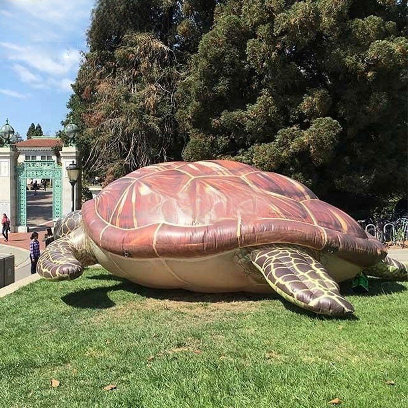 Hanging Aquarium Giant Inflatable Sea Turtle With LED Lights For Ocean Events Inflatable Sea Animals Simulation
