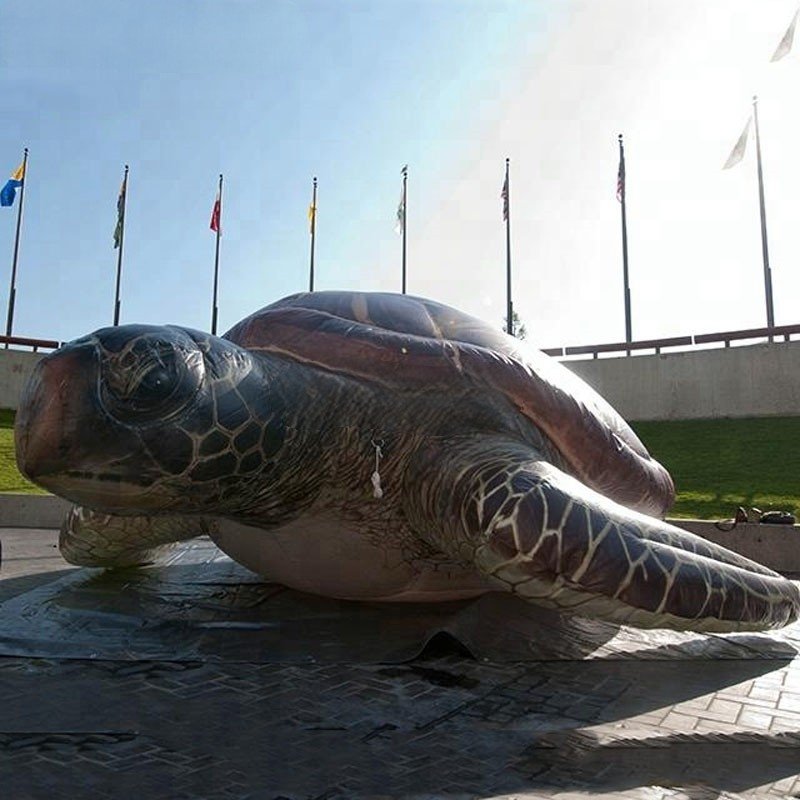 Hanging Aquarium Giant Inflatable Sea Turtle With LED Lights For Ocean Events Inflatable Sea Animals Simulation