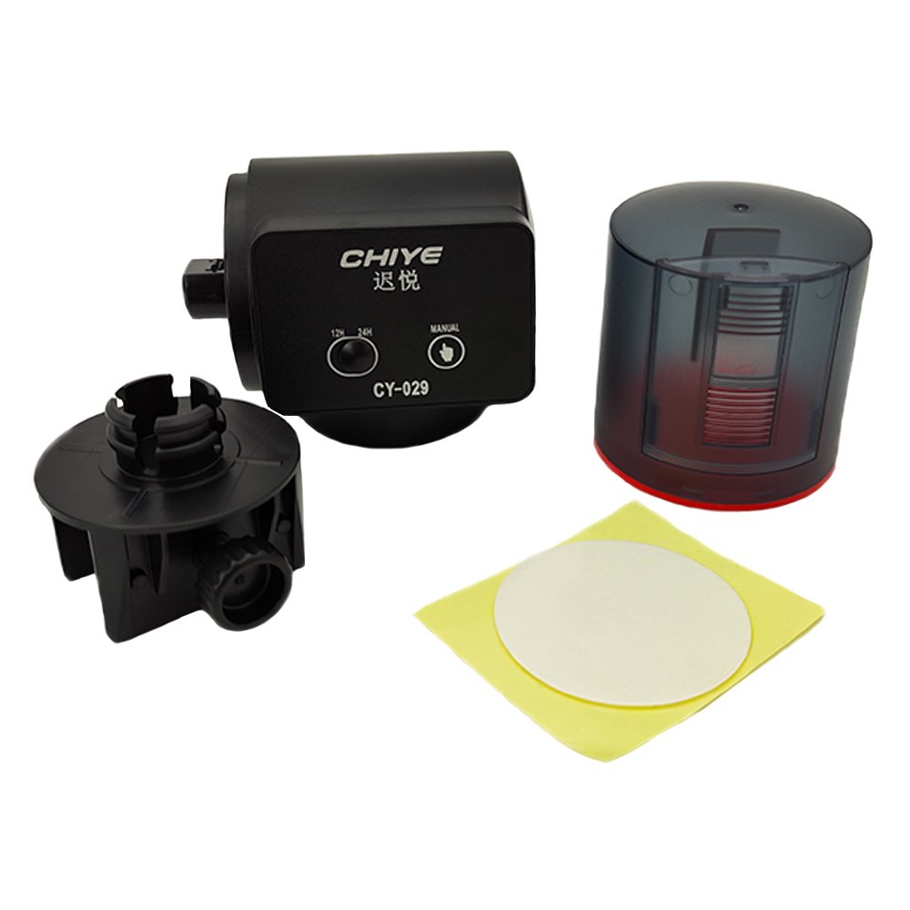 Customized Smart Black Plastic Timed Koi Carp Fish Feeder Automatic for Aquarium