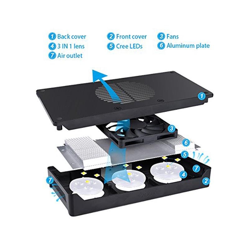 Aquarium Reef LED Light 30W A029 Aqua Knight V1 Marine Saltwater Coral LED Light Touch Control for Nano Tank LPS SPS FOT Tank