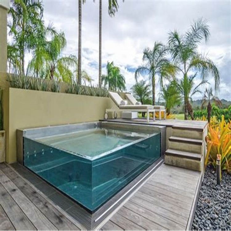 Outdoor Training Diving Movable Steel Structure Acrylic Swimming Pool Lucite Acrylic Material