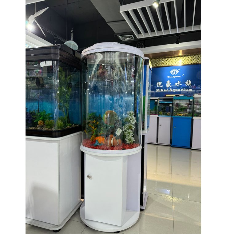 Wholesale Aquarium Small Fish Tank Transparent Glass Fish Tank Aquarium With Oxygen Lighting