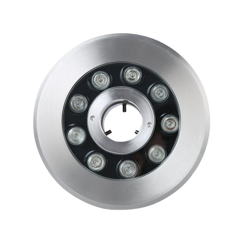 Outdoor LED Fountain Ring Light 6W 9W 12W 18W DMX Control Stainless Steel IP68 Submersible RGB Fountain Lights