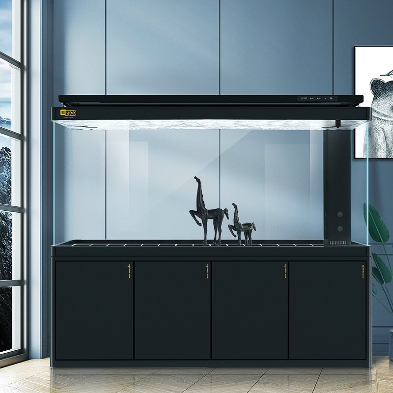 YEE Custom 200 Gallon Ultra Clear Glass Big Fish Tank Bottom filter Salt Water Large Capacity Aquarium Tank