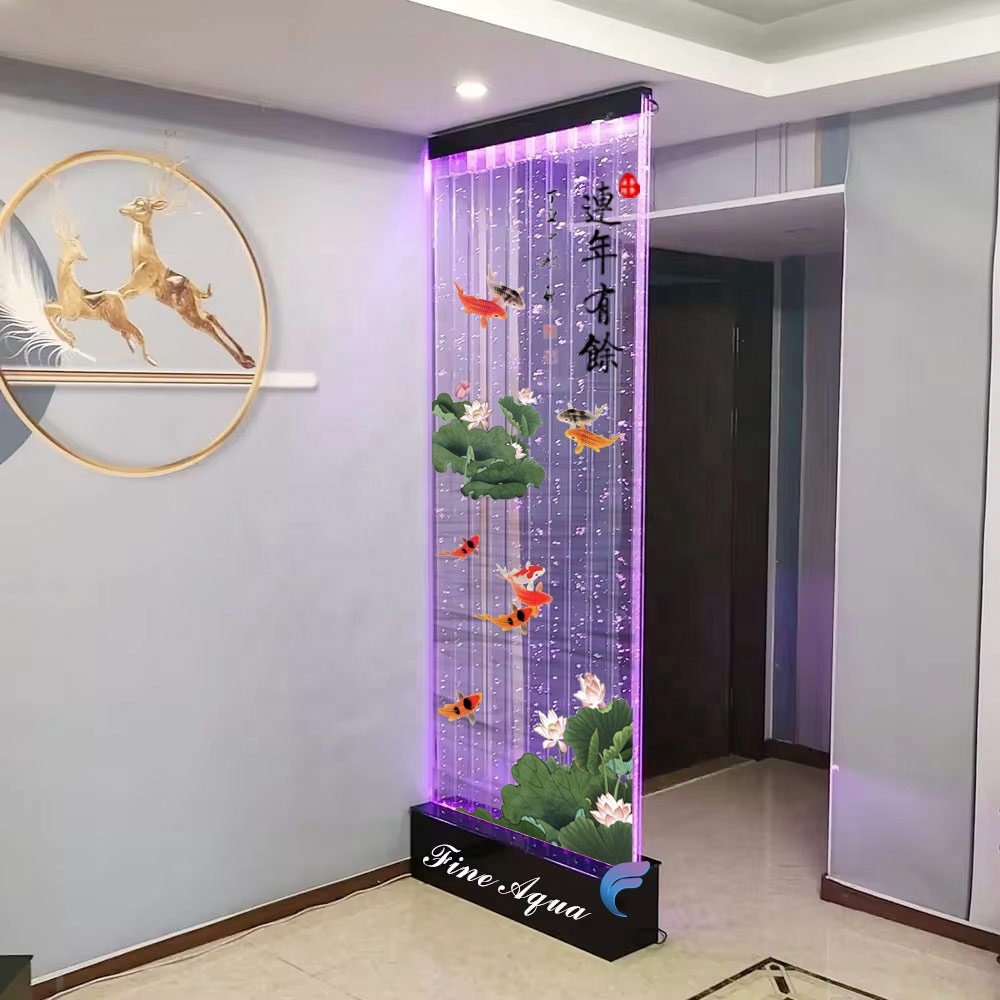 Factory popular water bubble columns for water bubble cylinder and aquariums acrylic pillar waterfall