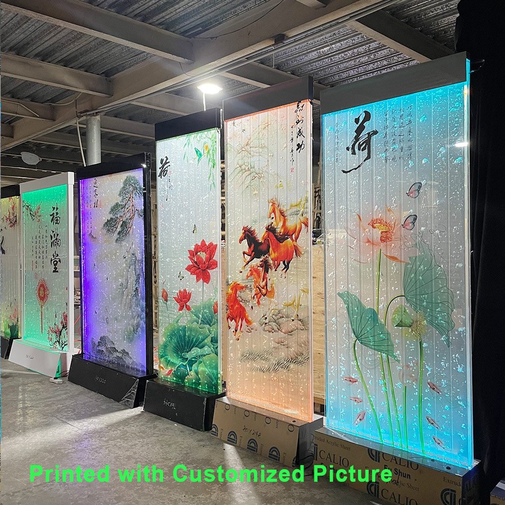 Factory popular water bubble columns for water bubble cylinder and aquariums acrylic pillar waterfall