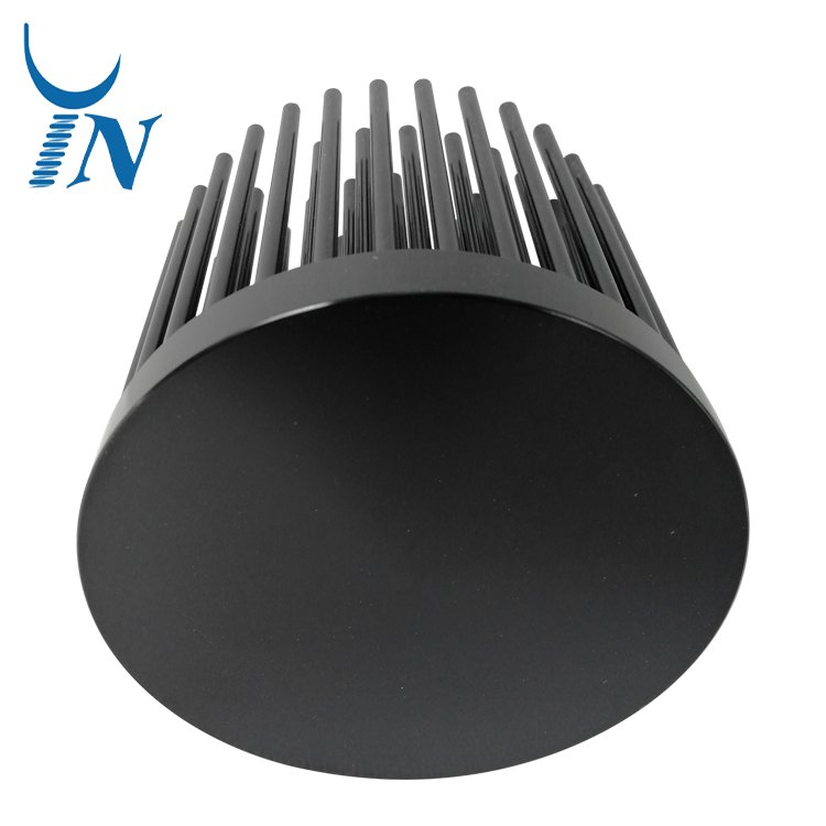 Round Custom Cold Forged Heatsink Premium Aluminum radiator for grow light CNC Server good heat dissipation