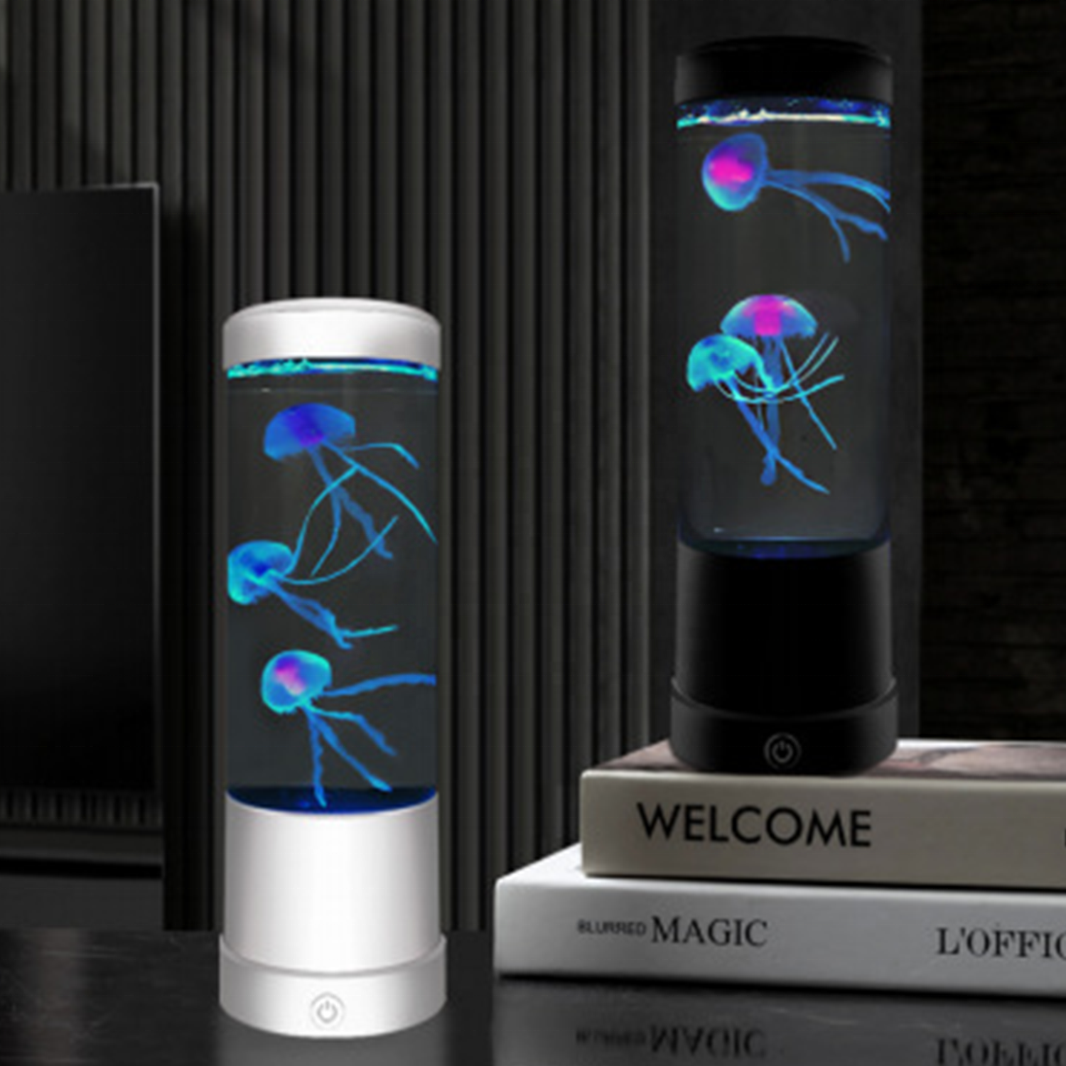 10 Inches LED Fantasy TikTok Lava Lamp USB Electric ABS Aquarium Tank Night Mood Light with Remote Control for Room Use