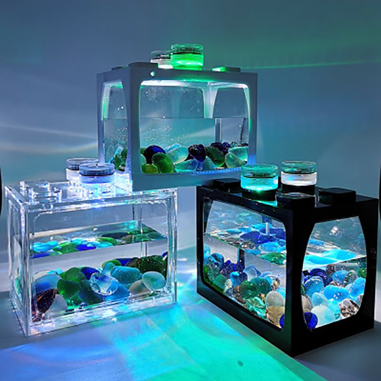 Hot Mini LED Fish Tank Light Aquarium Fish Tank Acrylic Fish Tank