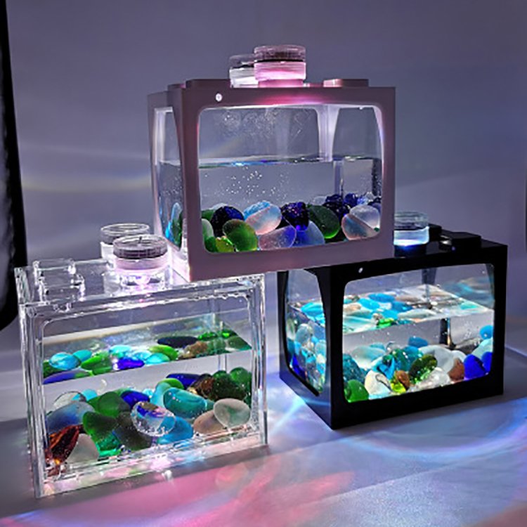 Hot Mini LED Fish Tank Light Aquarium Fish Tank Acrylic Fish Tank