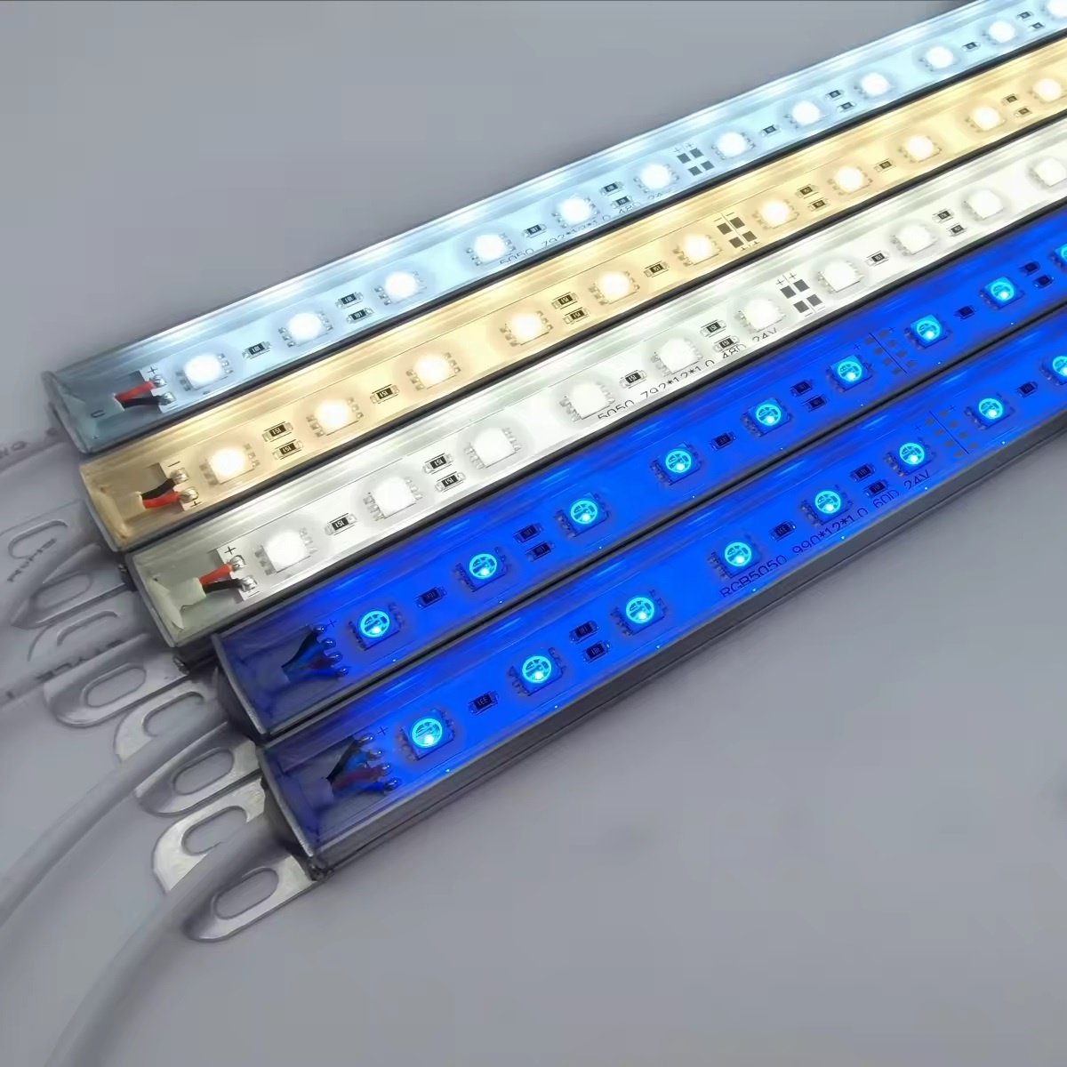 12" 20" 24" 36" IP68 waterproof Blue 460nm 12V Grow Bar Light Aquarium Light Reef LED Fish Tank Lighting