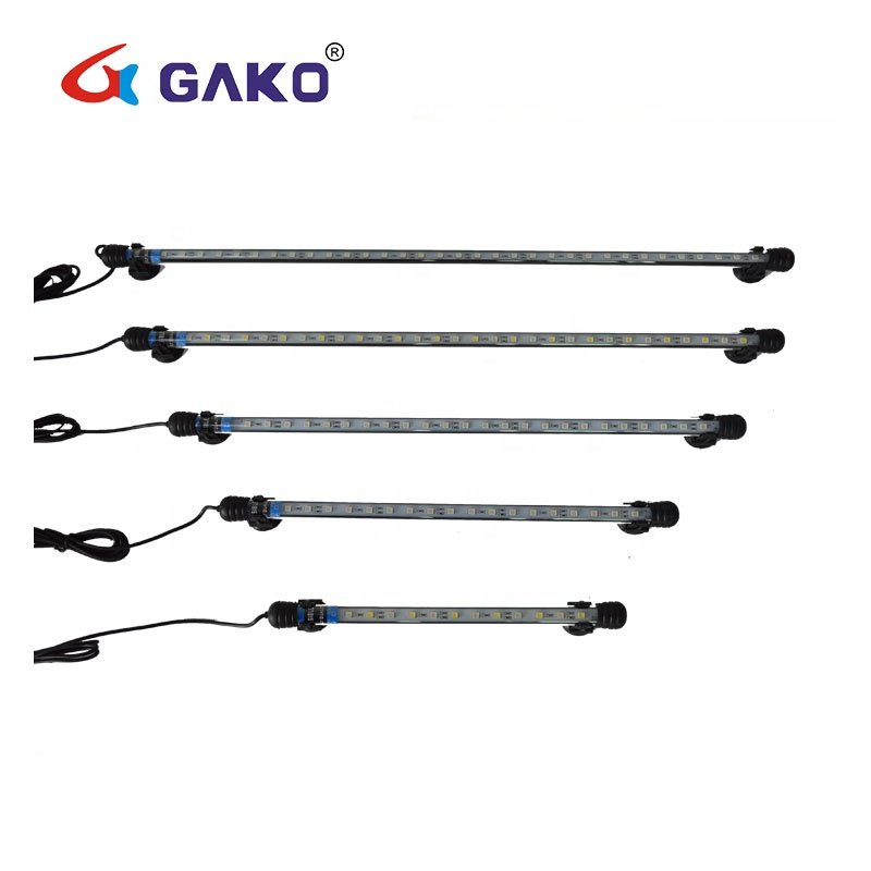 Aquarium RGB LED Lamp T4 Arowana Under Water Light Submersible Crystal Glass Lights