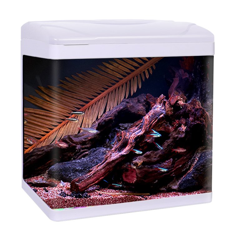 100l Aquariums Fish Tanks Planted Lamp Aquarium Glass Light Led Desktop Aquarium Fish Tank