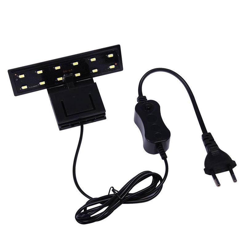 Aquarium Led Lighting 220V Waterproof Clip-on Lamp 5W LED Aquarium Light Plants Grow White Color Lighting