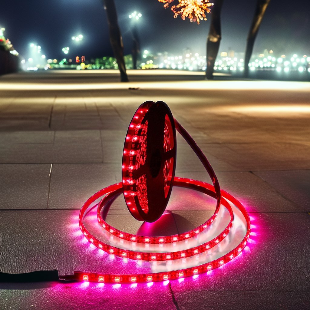 LED Strip Light Flexible Elegant Home and Hotel Lighting Red 120 LED Strip Lights for Sale from India