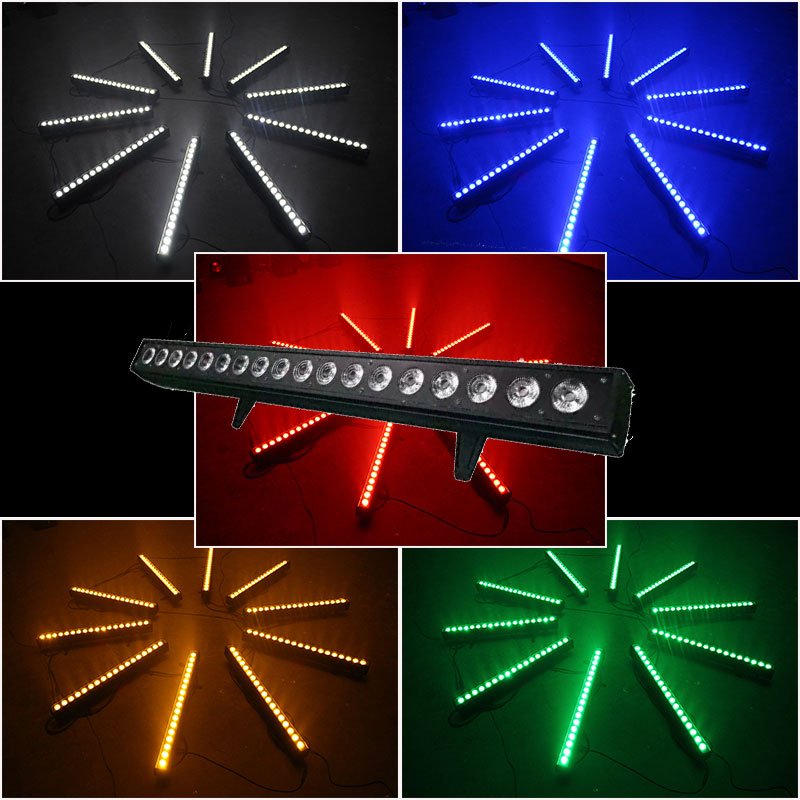 Cheap 18 Led Wall Wash Lights With Rainbow Colors RGBW 4in One 18x10w Led Wall Washer For Indoor Stage Background Lighting Use