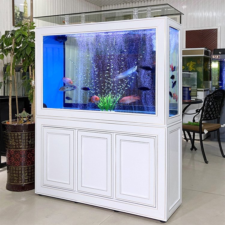 High Quality European Style Screen Cylinder Hydroponic Fish Tank For House