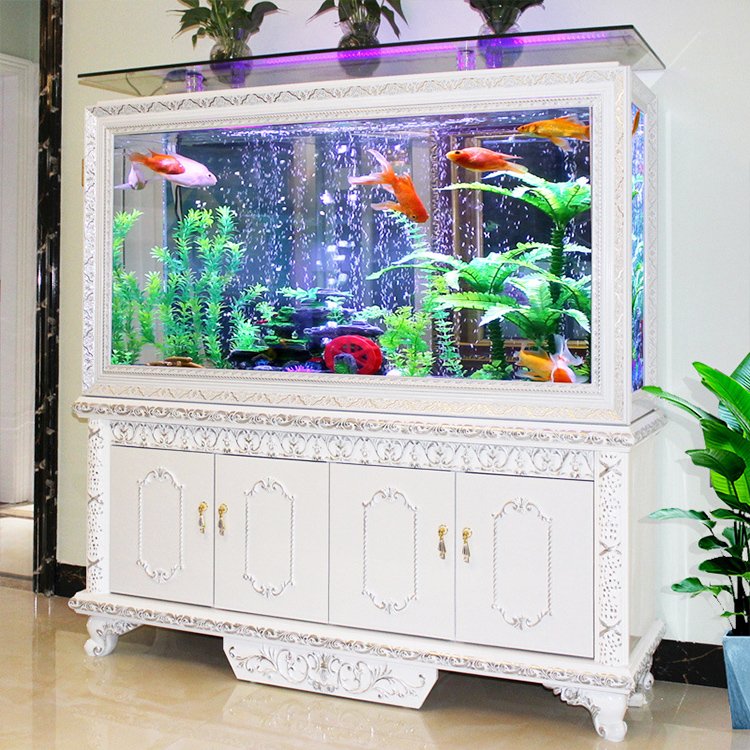 High Quality European Style Screen Cylinder Hydroponic Fish Tank For House