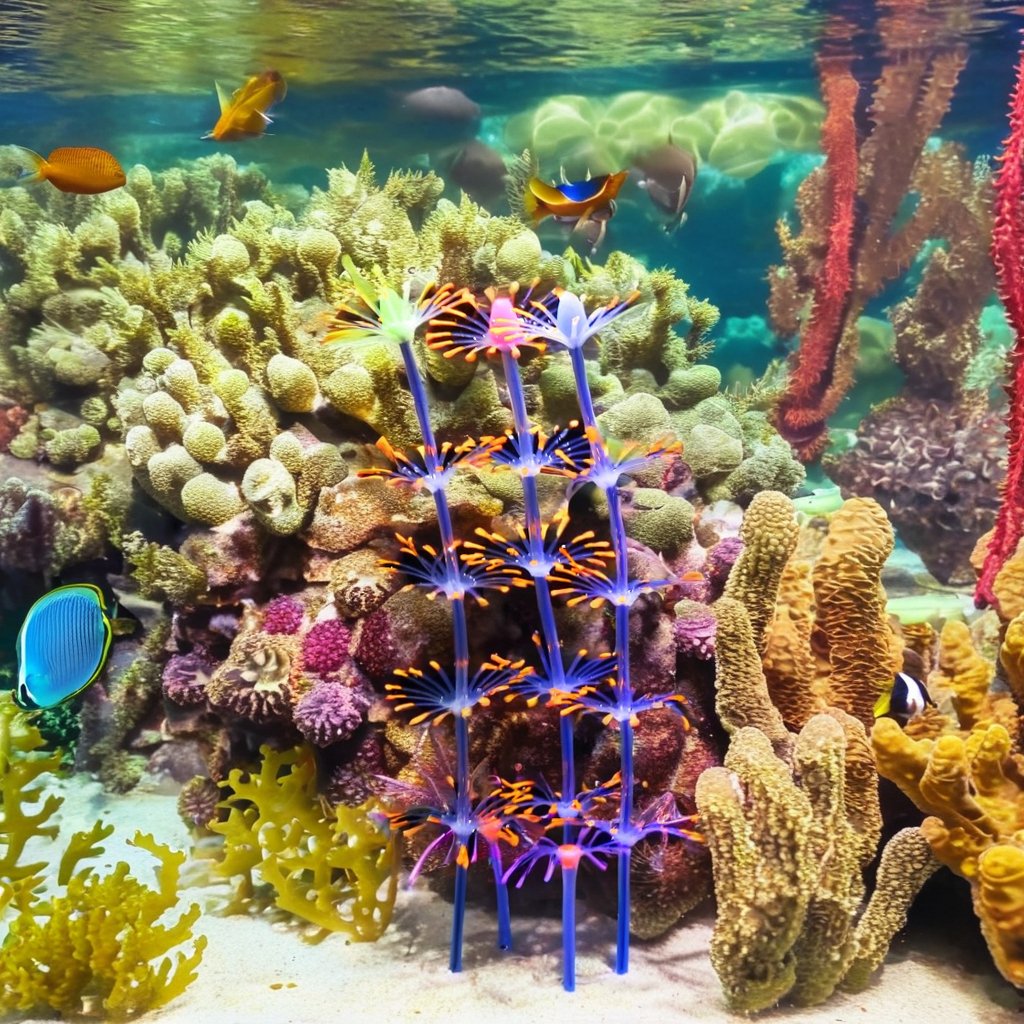 Wholesale Aquarium Accessories Artificial Coral and Fish Tank Plants for Water Features and Landscaping