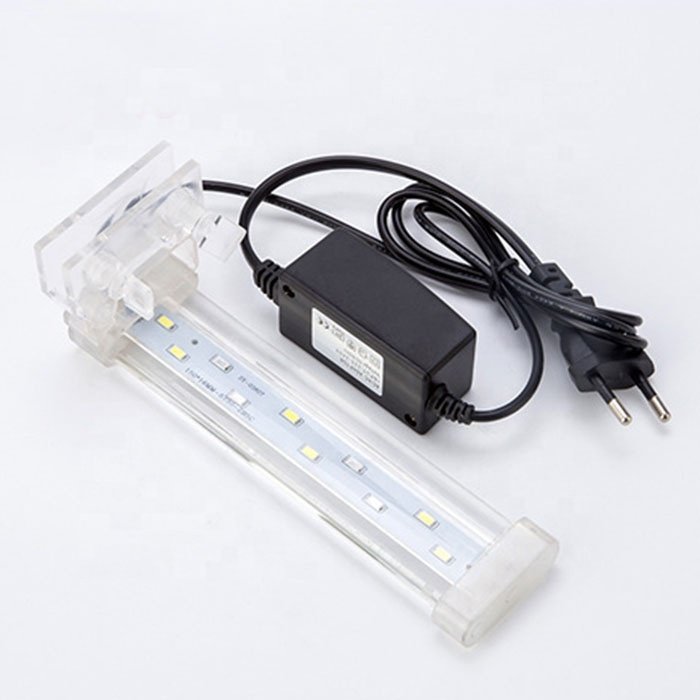 Quanlong decorative acrylic aquarium led lights white blue aquarium lamp led lights for fish tank