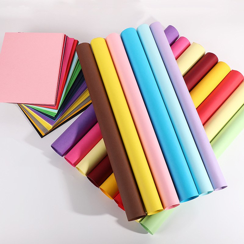 Full open color cardboard thick hard kindergarten 150g large Dutch color card painting DIY model background