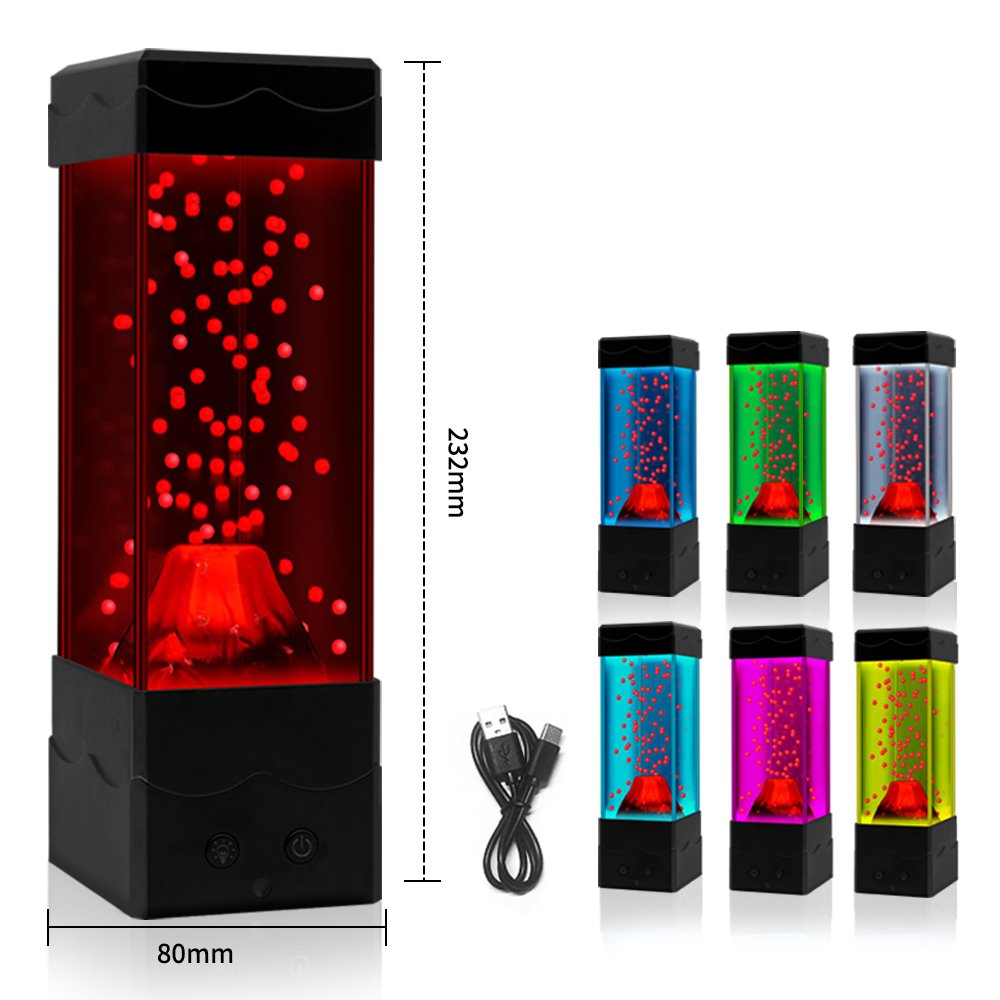 NEW Wholesale Custom Brand Unique Design Led Metal Motion Rocket Table Lava Lamp aquarium, Decorative Lava Night Light