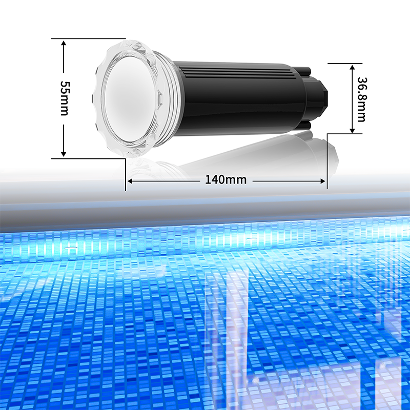 Refined Nicheless Led Pool Lights Replacement For Pentair Globrite Multi Color Changing 12W 50FT 100FT Swimming Pool Spa Light