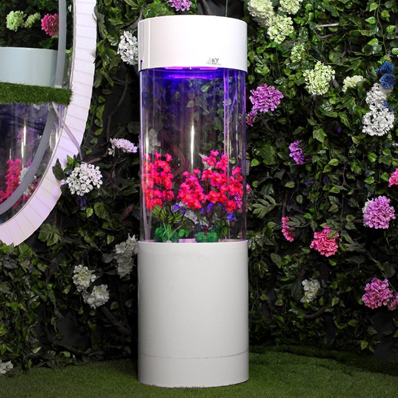 Round Aquarium cylindrical fish tank Large Cylinder Acrylic Aquariums 1.5m Height