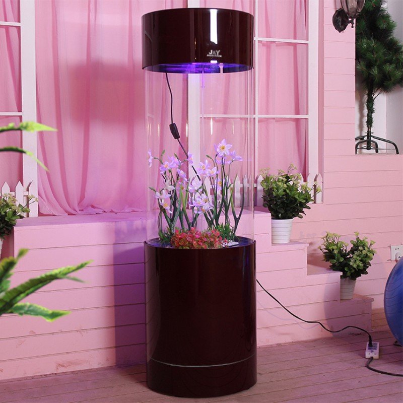 Round Aquarium cylindrical fish tank Large Cylinder Acrylic Aquariums 1.5m Height
